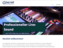 Tablet Screenshot of laut-hell.de
